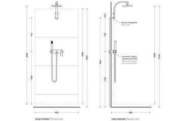 ONE - Wall-mounted rain shower by Ceramica Flaminia - view 3